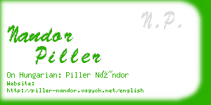 nandor piller business card